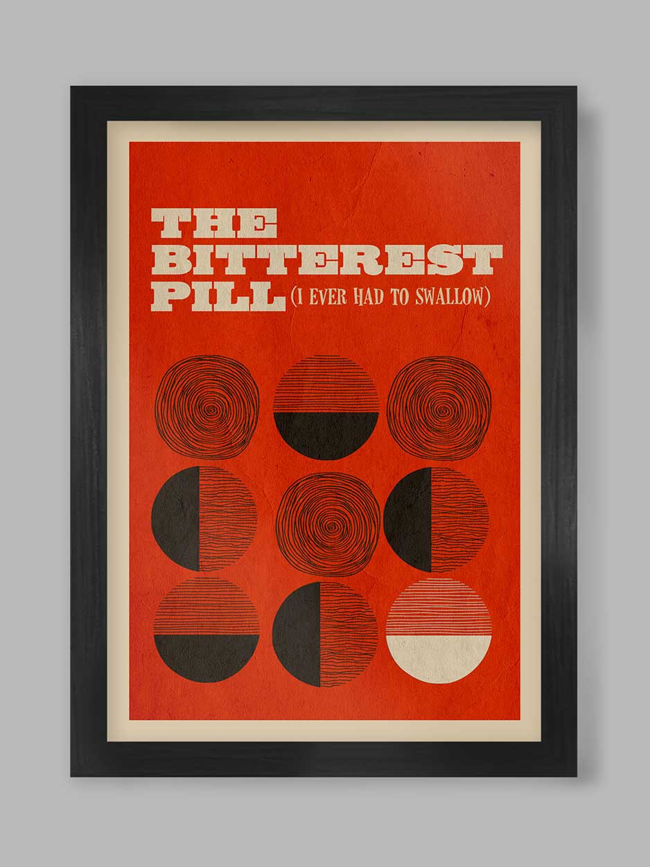 The Bitterest Pill Music poster, from the Jam's 1982 hit single.